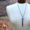 Long Fringe Chain Tassel Y Necklace