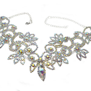 Rainbow Crystal Womens Rhinestone Choker